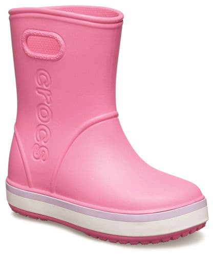 Crocs Crocband Rainboot Childrens Wellingtons Pink